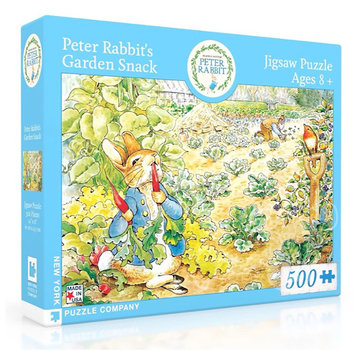 New York Puzzle Company New York Puzzle Co. Peter Rabbit: Peter Rabbit's Garden Snack Puzzle 500pcs