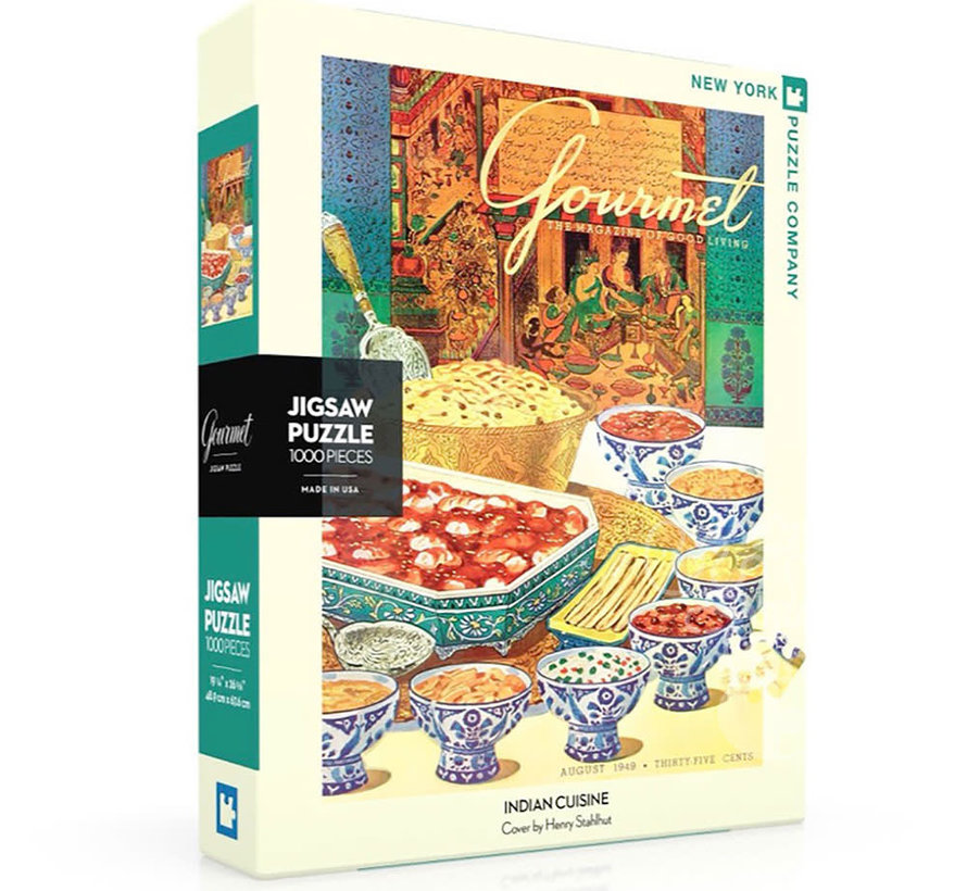 New York Puzzle Co. Gourmet: Indian Cuisine Puzzle 1000pcs