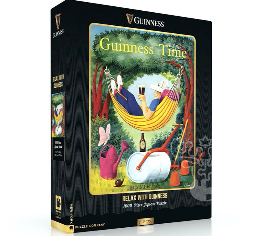New York Puzzle Co. Guinness: Relax with Guinness Puzzle 1000pcs