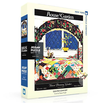 New York Puzzle Company New York Puzzle Co. House & Garden: Quilted Comfort Puzzle 500pcs*