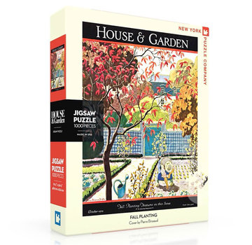 New York Puzzle Company New York Puzzle Co. House & Garden: Fall Planting Puzzle 1000pcs