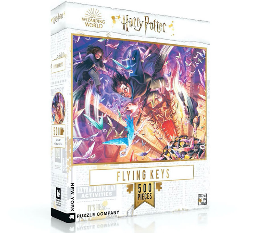 New York Puzzle Co. Harry Potter: Flying Keys Puzzle 500pcs