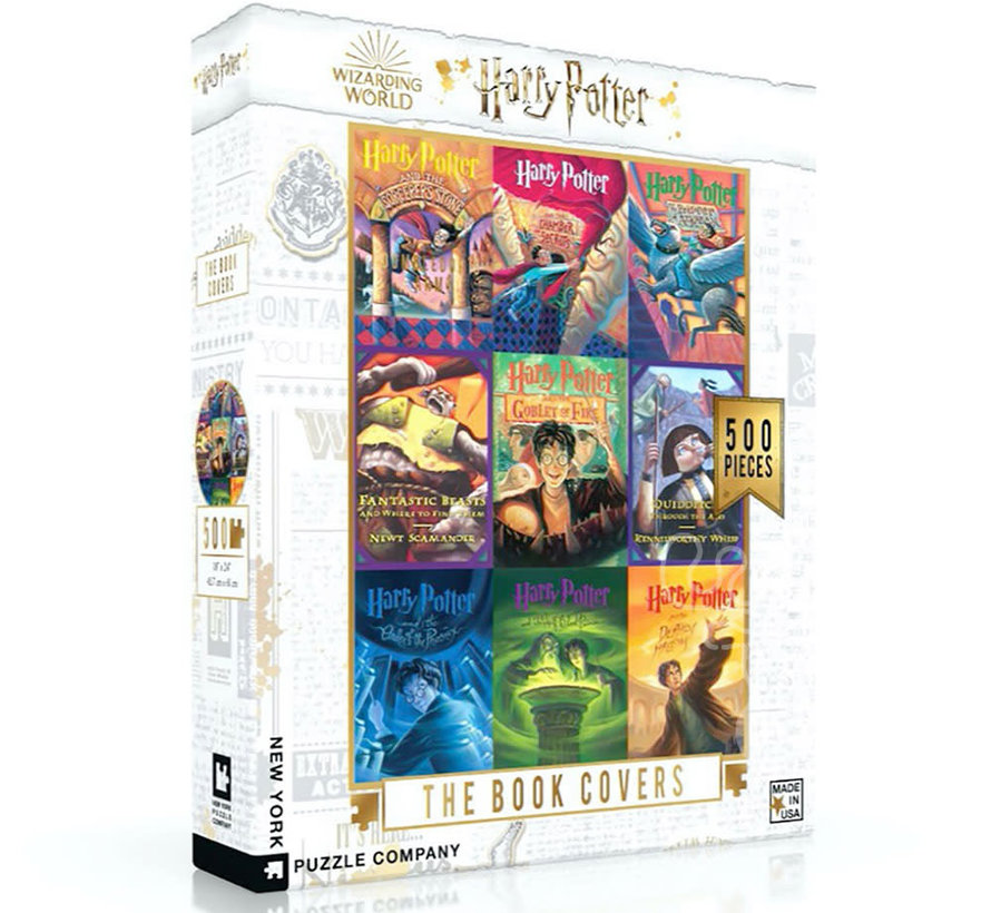 New York Puzzle Co. Harry Potter: The Book Covers Collage Puzzle 500pcs