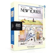 New York Puzzle Company New York Puzzle Co. The New Yorker: View of the World from 9th Avenue Puzzle 1000pcs