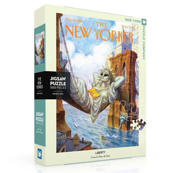 New York Puzzle Company New York Puzzle Co. The New Yorker: Liberty Puzzle 500pcs