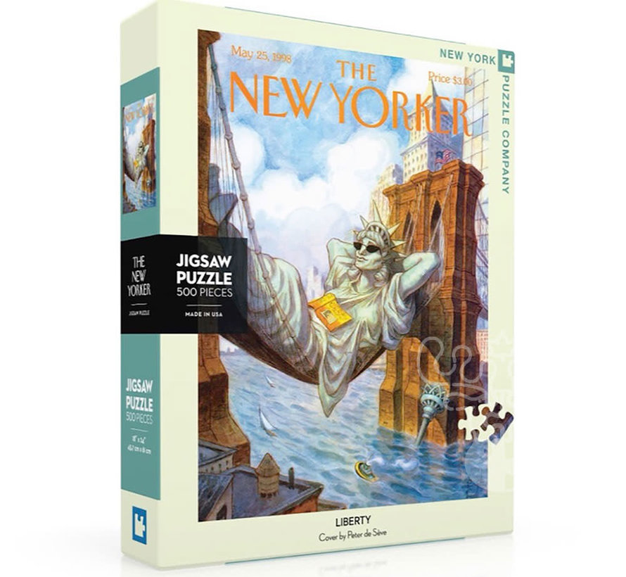 New York Puzzle Co. The New Yorker: Liberty Puzzle 500pcs