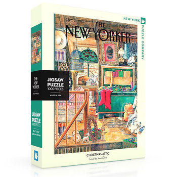 New York Puzzle Company New York Puzzle Co. The New Yorker: Christmas Attic Puzzle 1000pcs