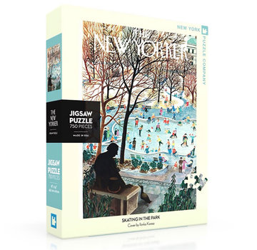 New York Puzzle Company New York Puzzle Co. The New Yorker: Skating in the Park Puzzle 750pcs