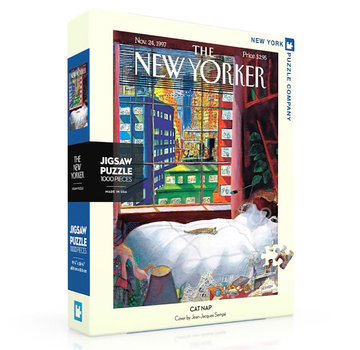 New York Puzzle Company New York Puzzle Co. The New Yorker: Cat Nap Puzzle 1000pcs