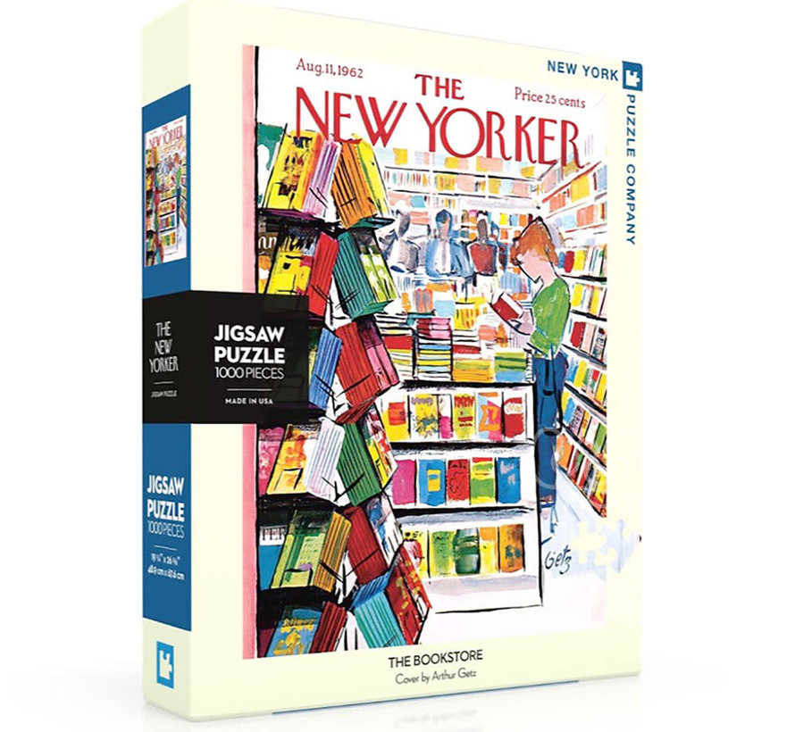 New York Puzzle Co. The New Yorker: The Bookstore Puzzle 1000pcs