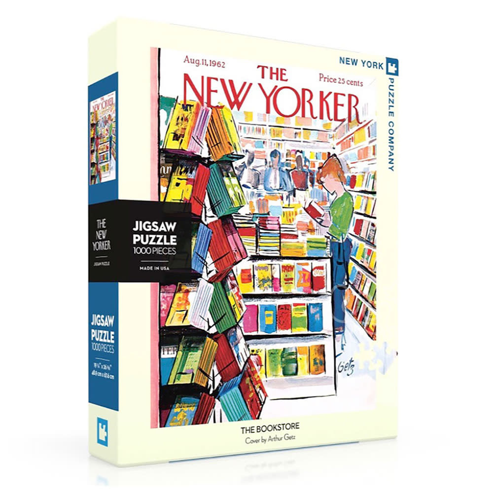 New York Puzzle Co. The New Yorker The Bookstore Puzzle 1000pcs