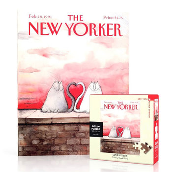New York Puzzle Company New York Puzzle Co. The New Yorker: Love Kittens Mini Puzzle 100pcs
