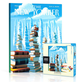 New York Puzzle Company New York Puzzle Co. The New Yorker: Bookopolis Mini Puzzle 100pcs