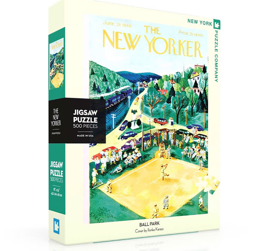 New York Puzzle Co. The New Yorker: Ballpark Puzzle 500pcs
