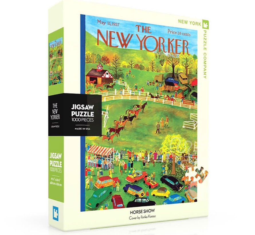 New York Puzzle Co. The New Yorker: Horse Show Puzzle 1000pcs *