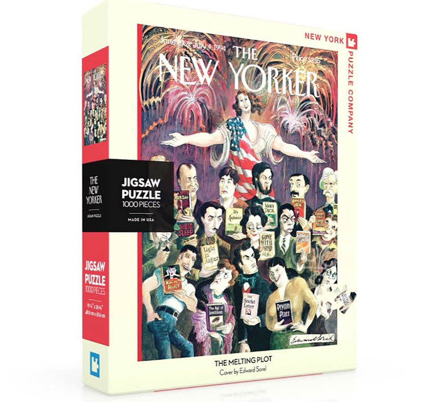 New York Puzzle Co. The New Yorker: The Melting Plot Puzzle 1000pcs