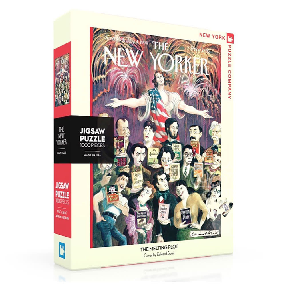 New York Puzzle Co. The New Yorker The Melting Plot Puzzle 1000pcs