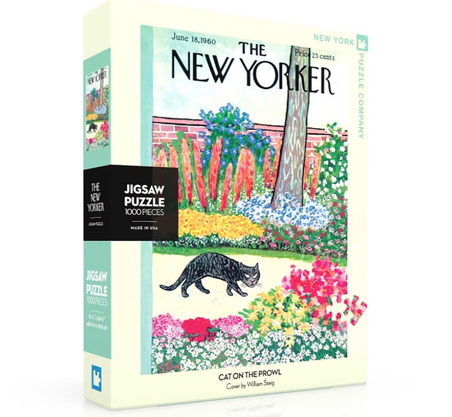 New York Puzzle Co. The New Yorker: Cat on the Prowl Puzzle 1000pcs*