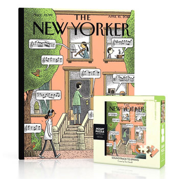 New York Puzzle Company New York Puzzle Co. The New Yorker: Soundtrack to Spring Mini Puzzle 100pcs