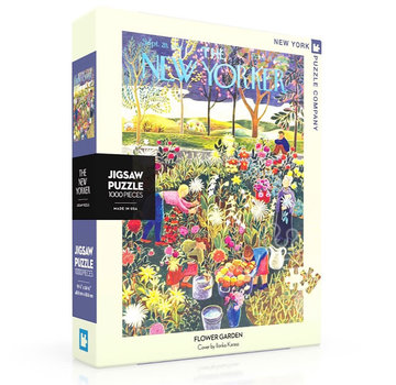 New York Puzzle Company New York Puzzle Co. The New Yorker: Flower Garden Puzzle 1000pcs