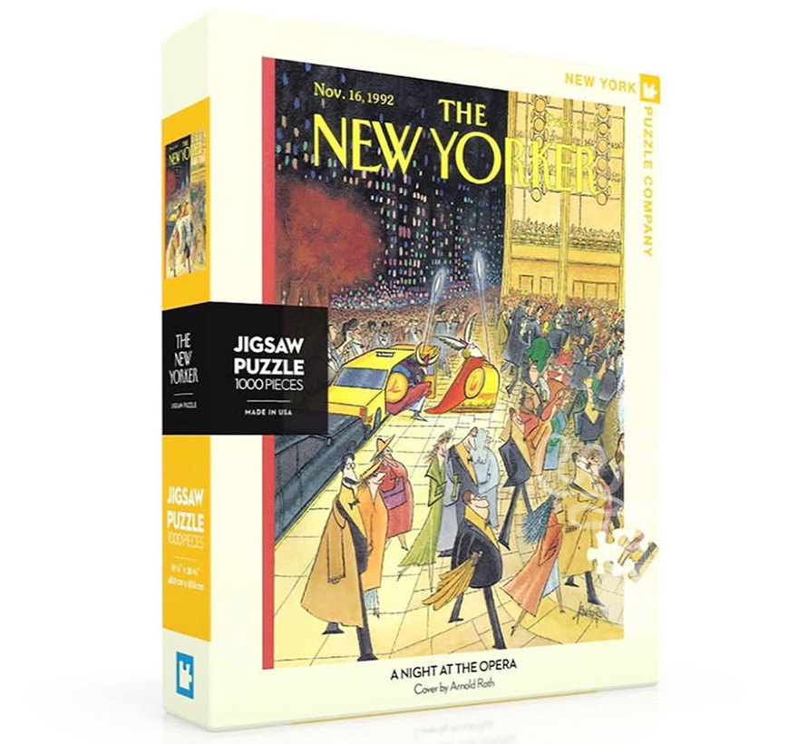 New York Puzzle Co. The New Yorker: A Night at the Opera Puzzle 1000pcs