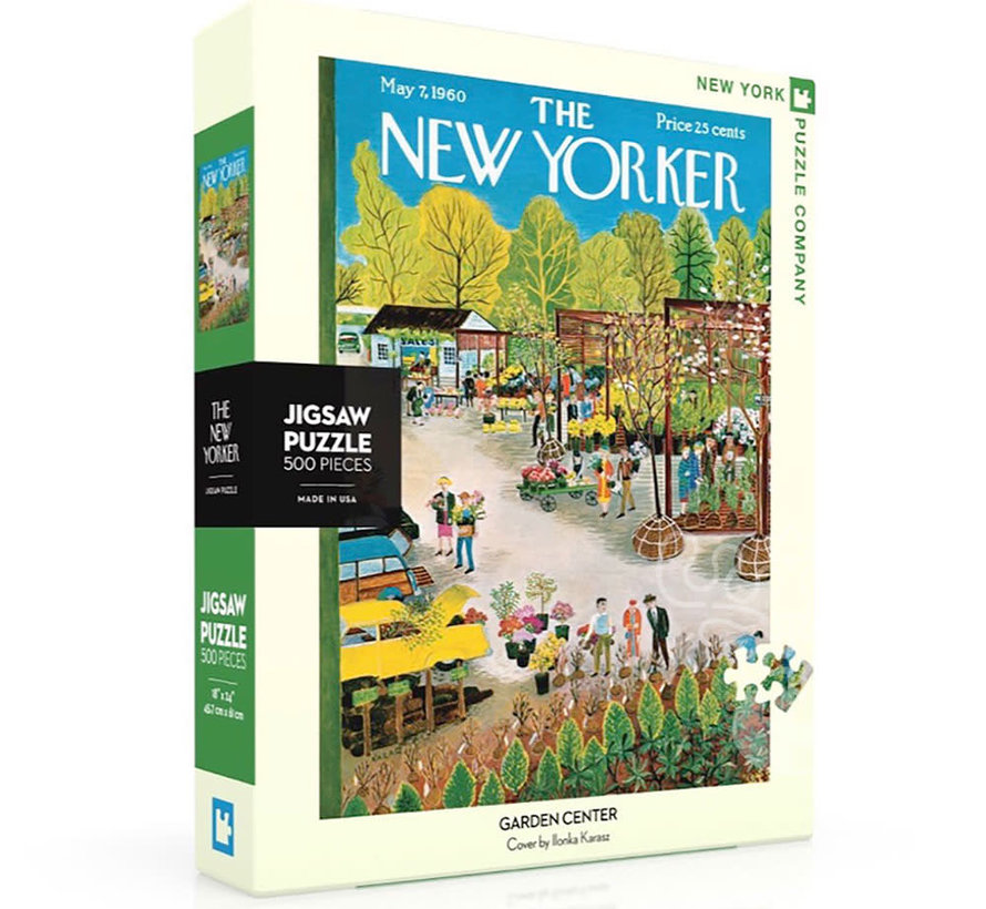 New York Puzzle Co. The New Yorker: Garden Center Puzzle 500pcs