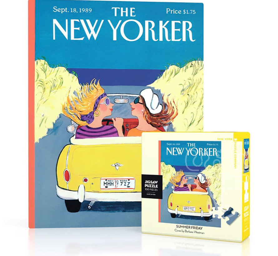 New York Puzzle Co. The New Yorker: Summer Friday Mini Puzzle 100pcs