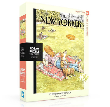 New York Puzzle Company New York Puzzle Co. The New Yorker: To Fetch or Not To Fetch Puzzle 500pcs