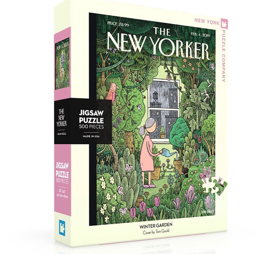 New York Puzzle Co. The New Yorker: Winter Garden Puzzle 500pcs