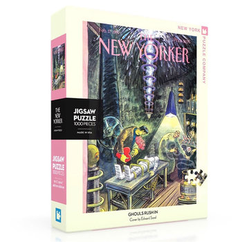 New York Puzzle Company New York Puzzle Co. The New Yorker: Ghouls Rush In Puzzle 1000pcs *