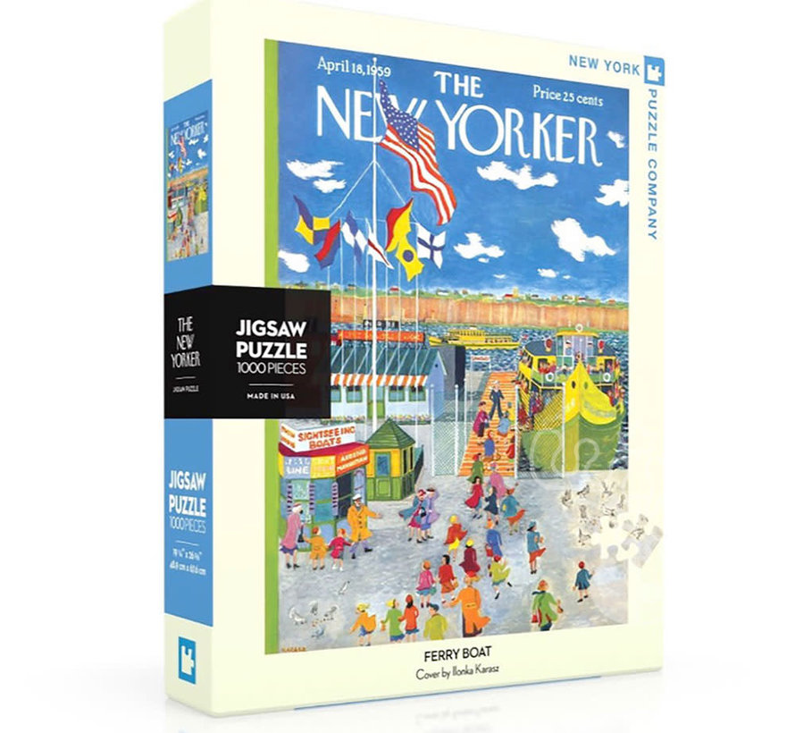 New York Puzzle Co. The New Yorker: Ferry Boat Puzzle 1000pcs