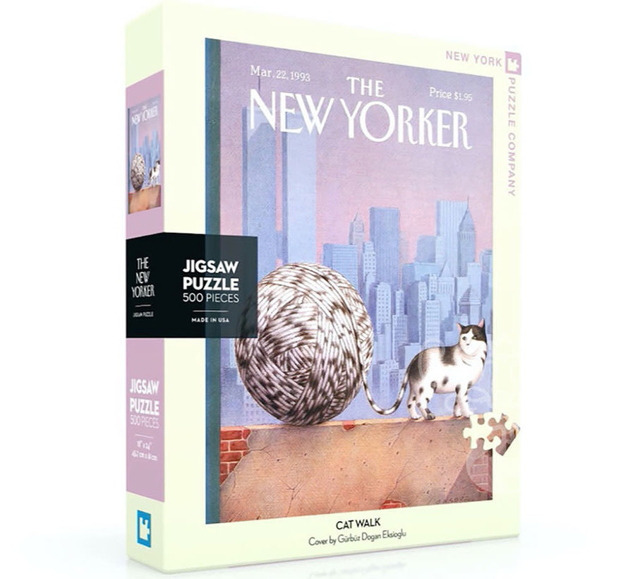 New York Puzzle Co. The New Yorker: Cat Walk Puzzle 500pcs