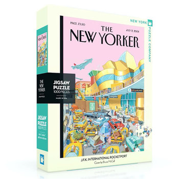 New York Puzzle Company New York Puzzle Co. The New Yorker: J.F.K. International Rocketport Puzzle 1000pcs