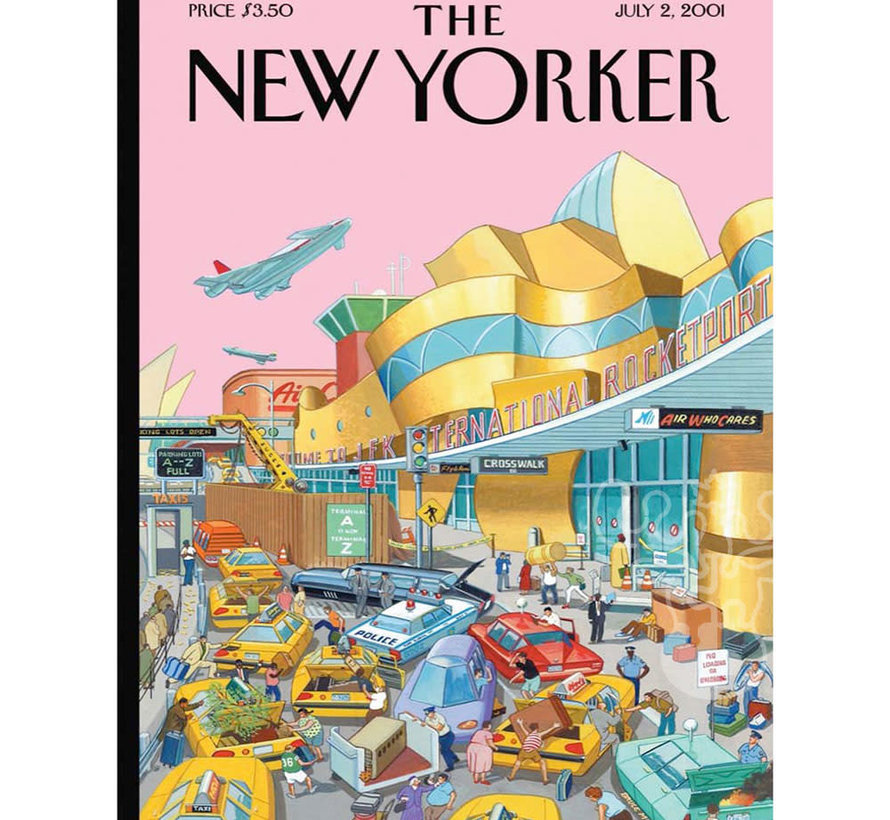 New York Puzzle Co. The New Yorker: J.F.K. International Rocketport Puzzle 1000pcs
