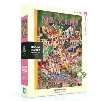 New York Puzzle Company New York Puzzle Co. The New Yorker: Day at the Zoo Puzzle 1000pcs