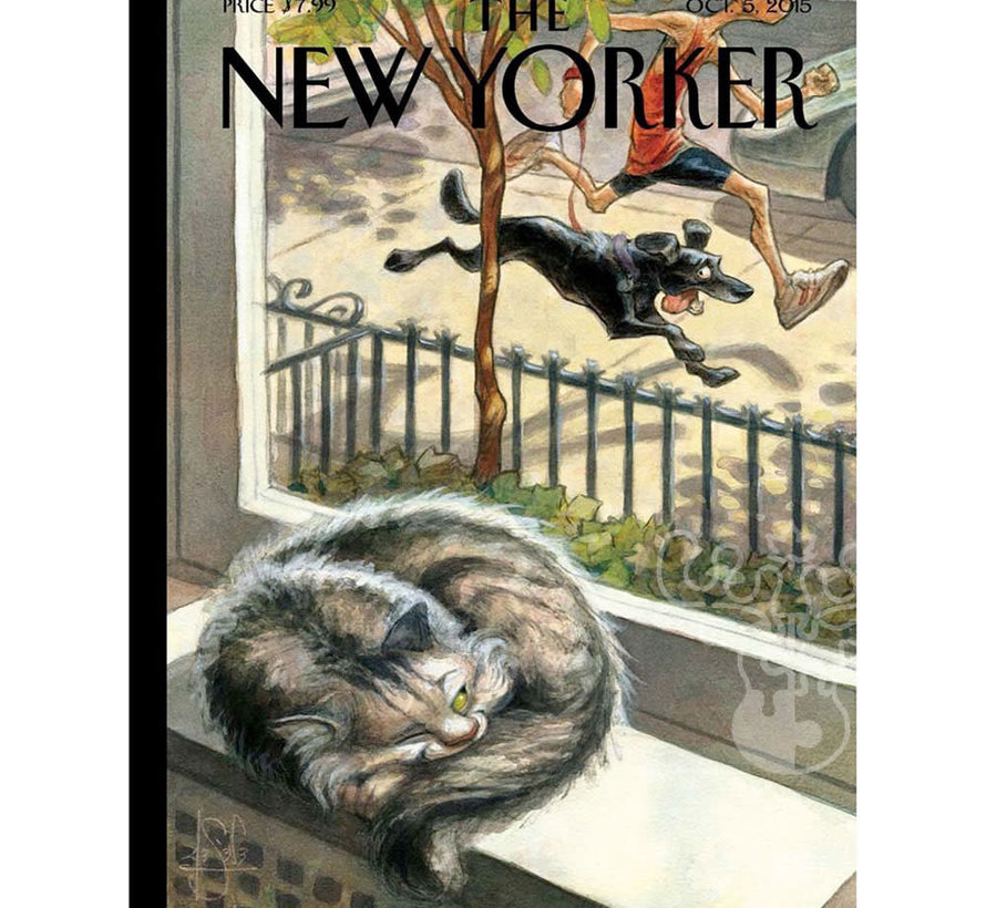 New York Puzzle Co. The New Yorker: Let Sleeping Cats Lie Puzzle 500pcs
