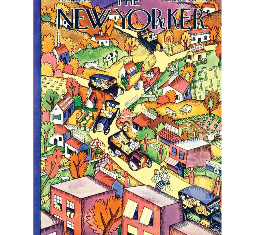 New York Puzzle Co. The New Yorker: Autumn Excursion Puzzle 1000pcs*