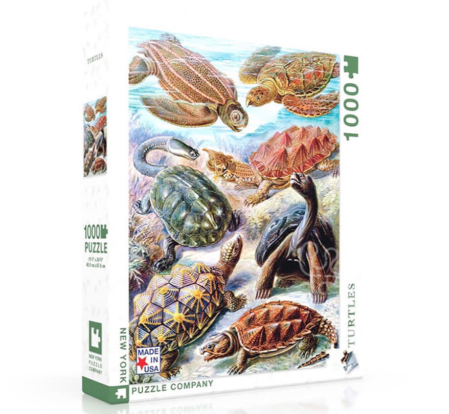 FINAL SALE New York Puzzle Co. Vintage Collection: Turtles Puzzle 1000pcs