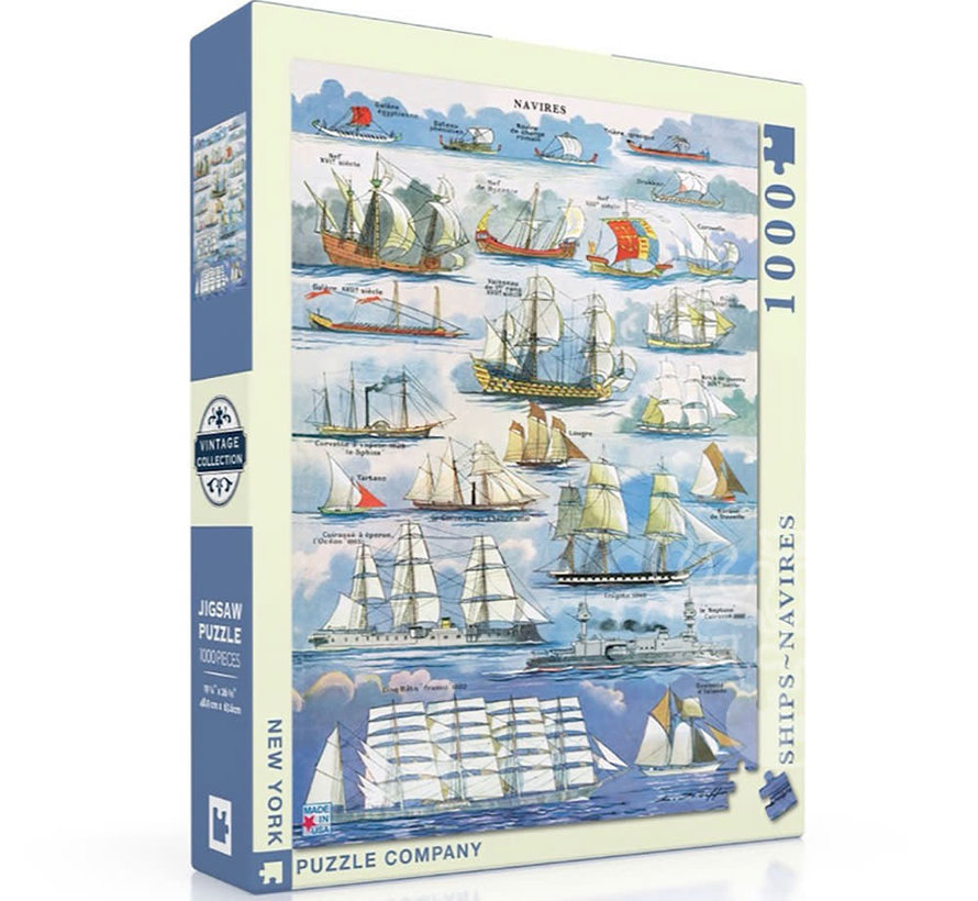 New York Puzzle Co. Vintage Collection: Navires ~ Ships Puzzle 1000pcs*