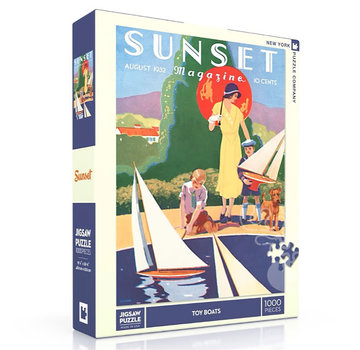 New York Puzzle Company New York Puzzle Co. Sunset: Toy Boats Puzzle 1000pcs