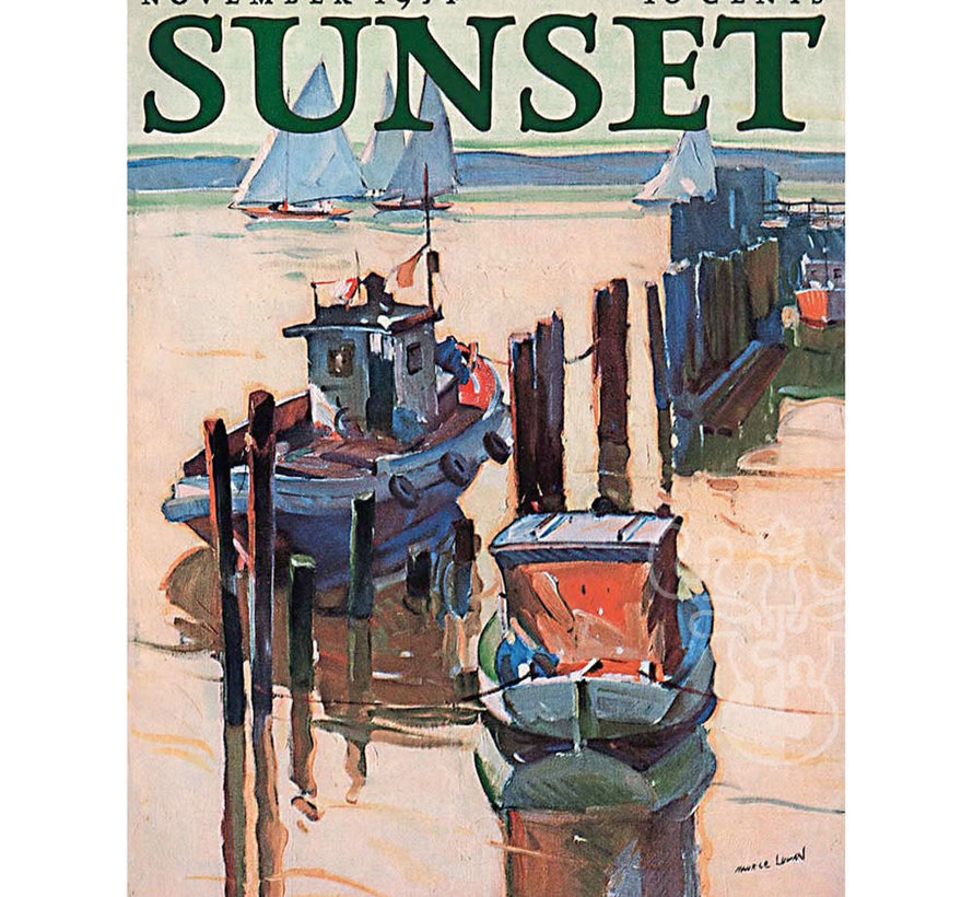 New York Puzzle Co. Sunset: Fishing Boat Puzzle 500pcs