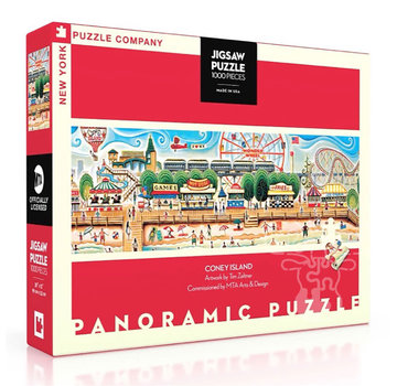 New York Puzzle Company New York Puzzle Co. MTA: Coney Island Panoramic Puzzle 1000pcs