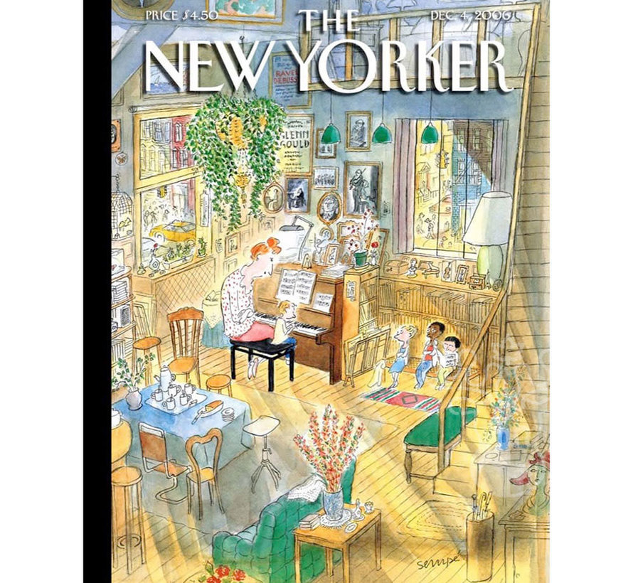 New York Puzzle Co. The New Yorker: The Piano Lesson Puzzle 1000pcs