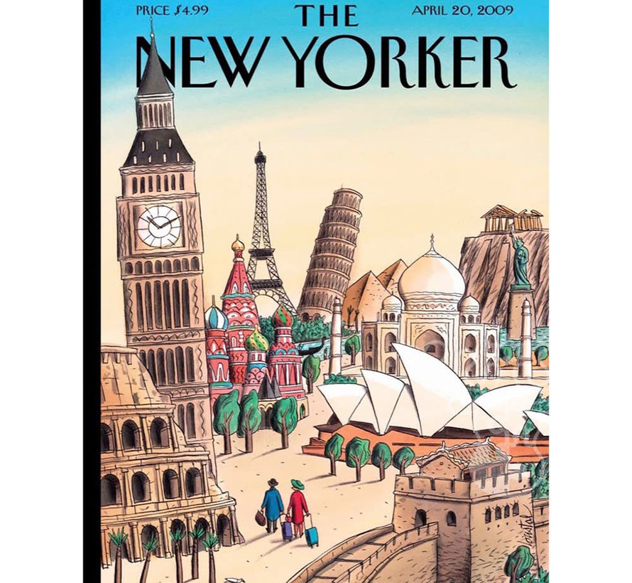 New York Puzzle Co. The New Yorker: Ultimate Destination Puzzle 1000pcs