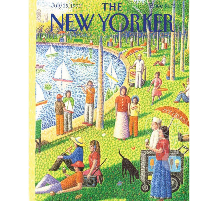 New York Puzzle Co. The New Yorker: Sunday Afternoon in Central Park Puzzle 1000pcs