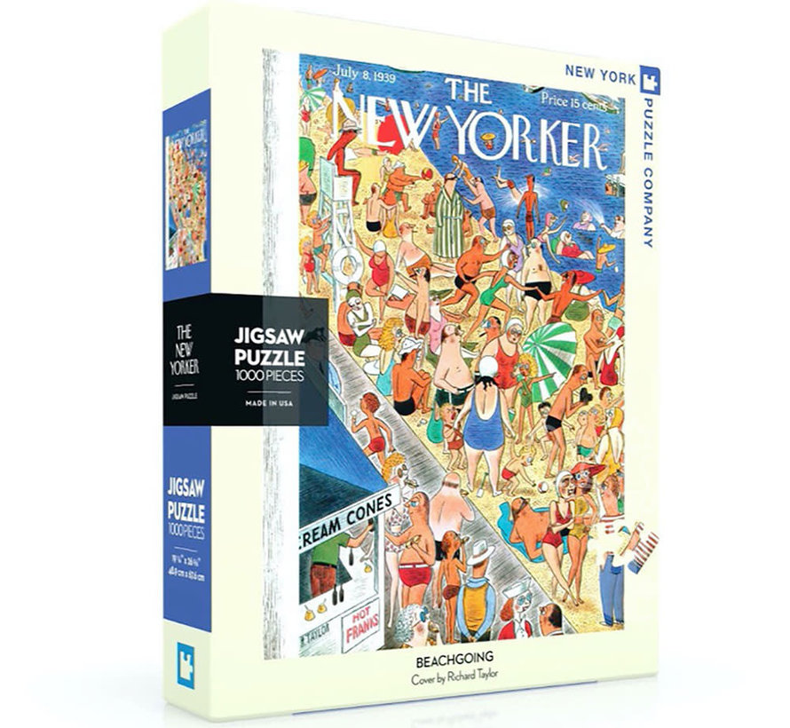 New York Puzzle Co. The New Yorker: Beachgoing Puzzle 1000pcs