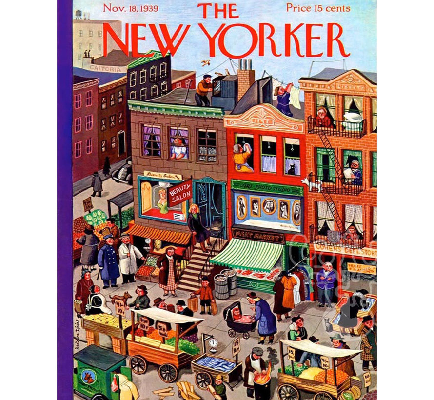 New York Puzzle Co. The New Yorker: Main Street Puzzle 1000pcs