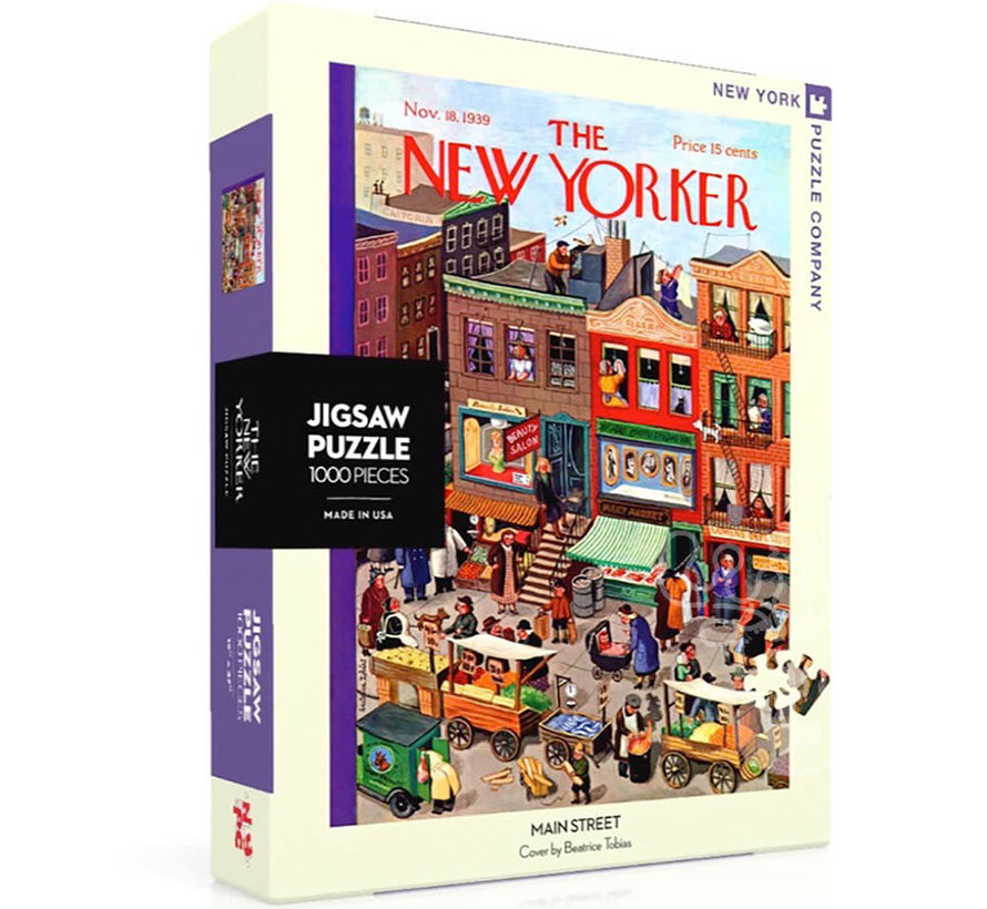 New York Puzzle Co. The New Yorker: Main Street Puzzle 1000pcs