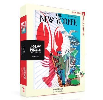 New York Puzzle Company New York Puzzle Co. The New Yorker: Seaside Cafe Puzzle 500pcs