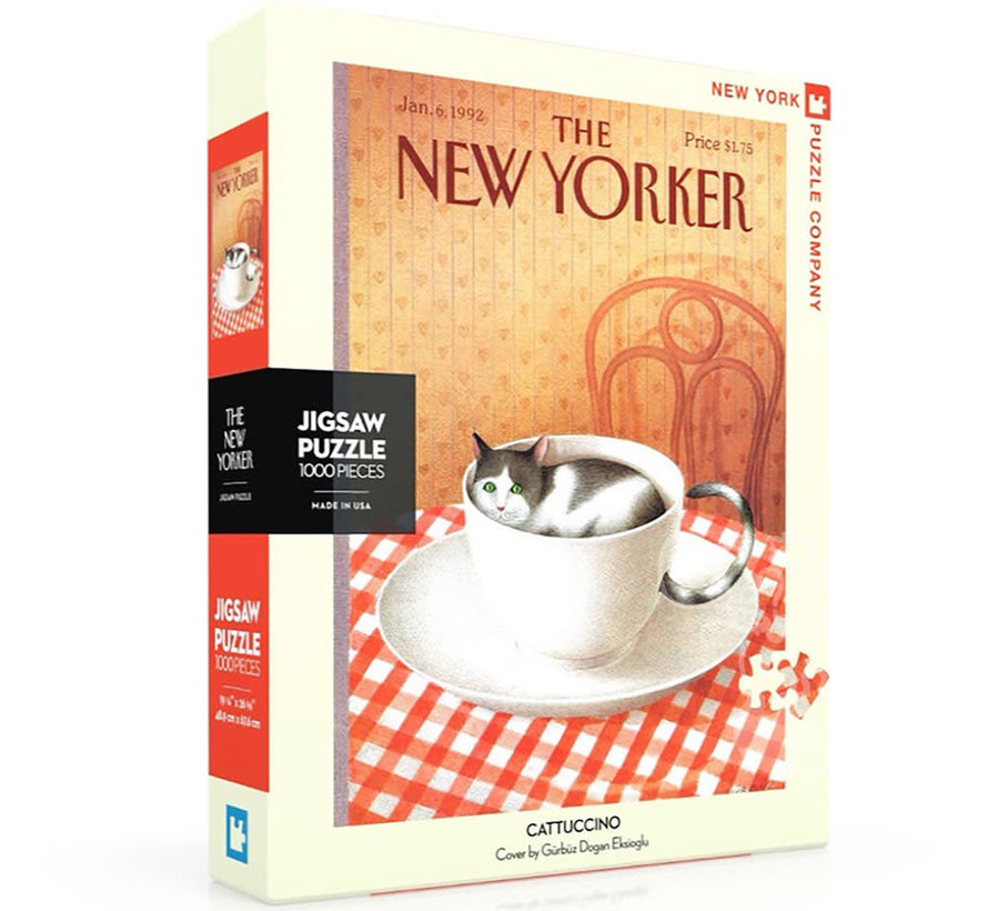 New York Puzzle Co. The New Yorker: Cattuccino Puzzle 1000pcs